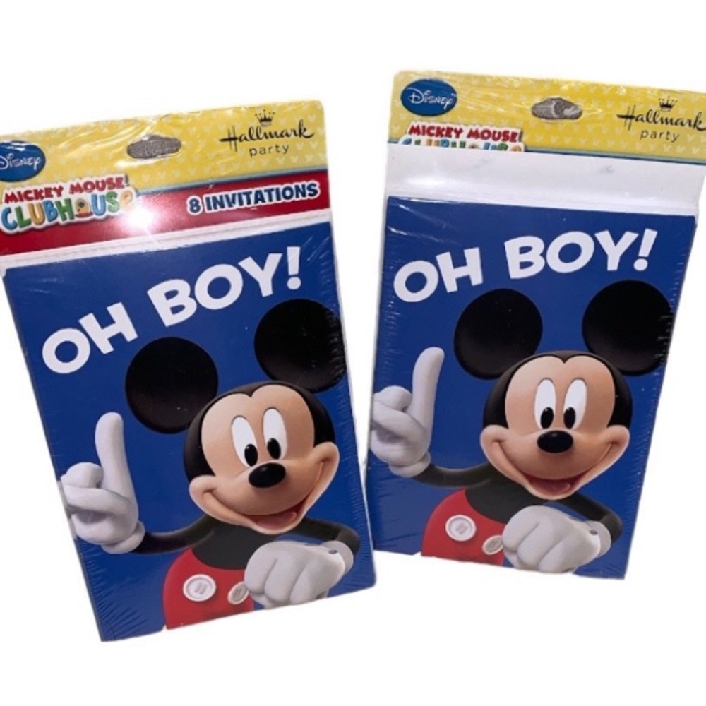 Disney MickeyMouse Clubhouse Oh Boy! Hallmark 16 party invitation cards